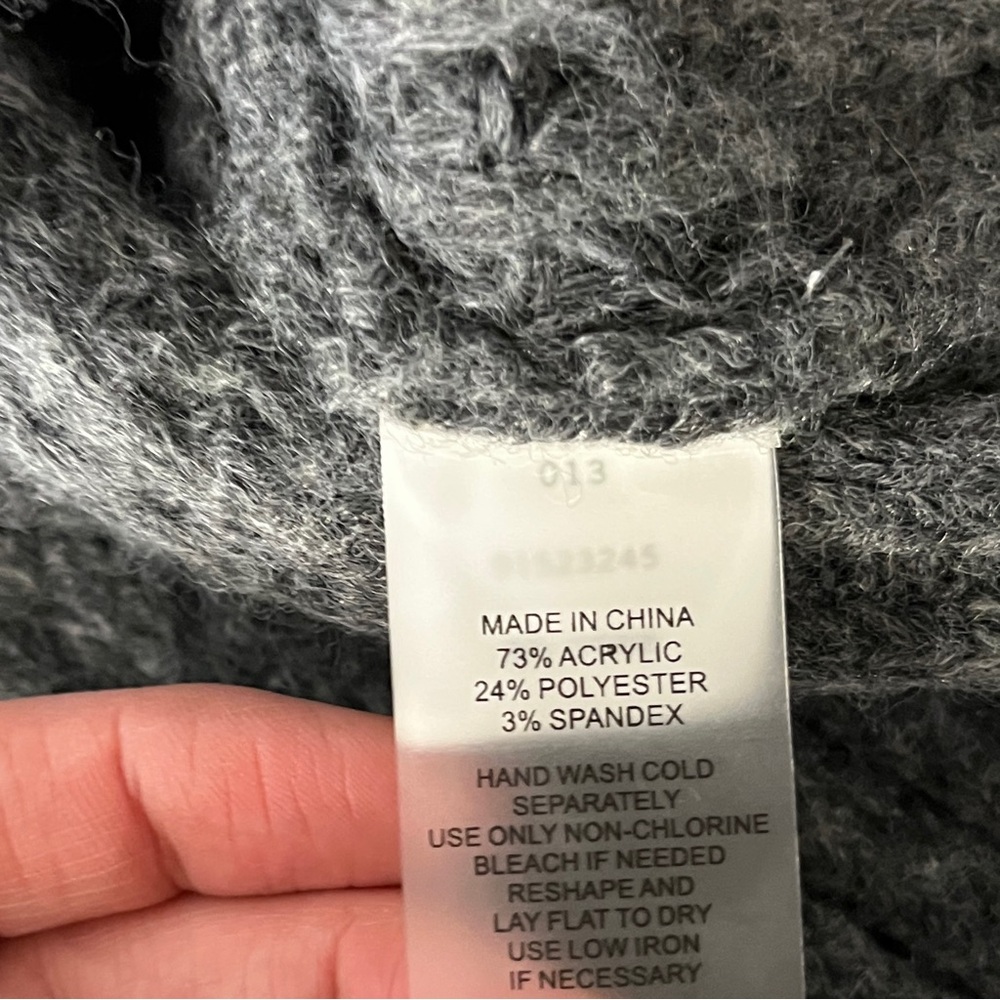 Vince Camuto Waffle Stretch sweater medium heather gray - XL - Picture 9 of 11